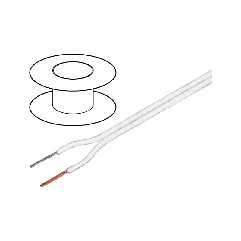 Cablu Difuzor 2x1mm² OFC Alb Neecranat PVC | Electronic-mag.ro | Componente Electronice Cablu Difuzor 2x1mm² OFC Alb Neecranat PVC | Electronic-mag.ro | Componente Electronice