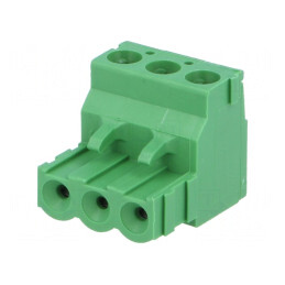 Regletă de conexiuni deconectabilă 3 piste 5,08mm | Electronic-mag.ro | Componente Electronice