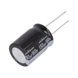 Condensator Electrolitic THT 150uF 160V 18x25mm 20% | Electronic-mag.ro | Componente Electronice