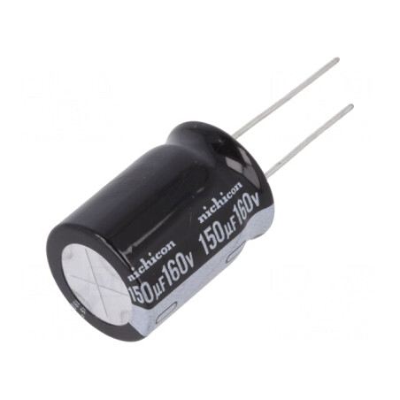 Condensator Electrolitic THT 150uF 160V 18x25mm 20% | Electronic-mag.ro | Componente Electronice