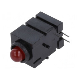 LED 5mm Roșu 20mA 60° 4-10mcd