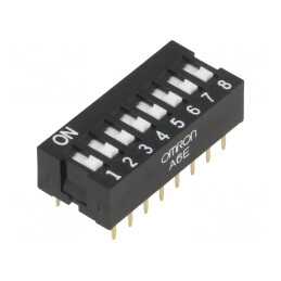 Comutator DIP-SWITCH 8 Secțiuni ON-OFF 24VDC | Electronic-mag.ro | Componente Electronice