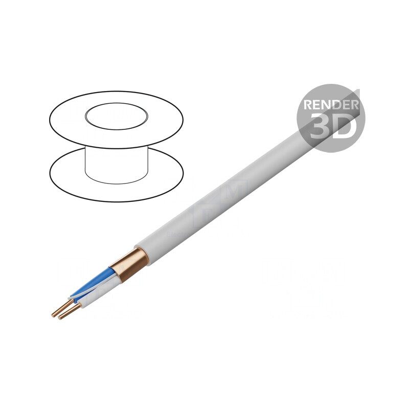 Cablu LON BUS 1x2x22AWG Cu folie Alb 125V | Electronic-mag.ro | Componente Electronice Cablu LON BUS 1x2x22AWG Cu folie Alb 125V | Electronic-mag.ro | Componente Electronice