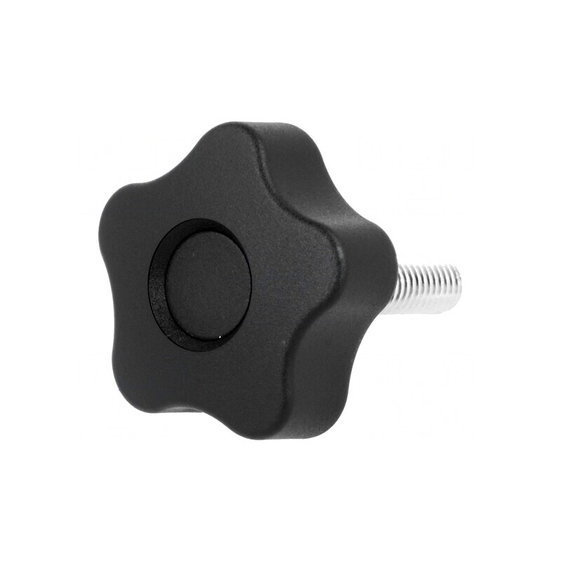 Buton de Reglare Ø40mm M8 Negru | Electronic-mag.ro | Componente Electronice