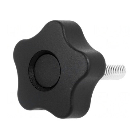 Buton de Reglare Ø40mm M8 Negru | Electronic-mag.ro | Componente Electronice
