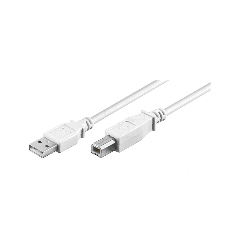 Cablu USB 2.0 A-B 1m Alb 480Mbps | Electronic-mag.ro | Componente Electronice Cablu USB 2.0 A-B 1m Alb 480Mbps | Electronic-mag.ro | Componente Electronice