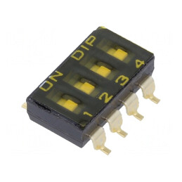 Comutator DIP-SWITCH 2 Pozitii SMD 24VDC | Electronic-mag.ro | Componente Electronice