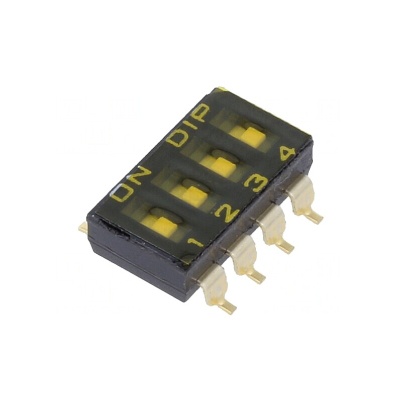 Comutator DIP-SWITCH 2 Pozitii SMD 24VDC | Electronic-mag.ro | Componente Electronice