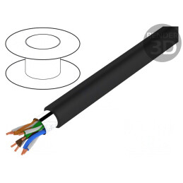 Cablu UTP Cat5e Exterior Negru 100m | Electronic-mag.ro | Componente Electronice