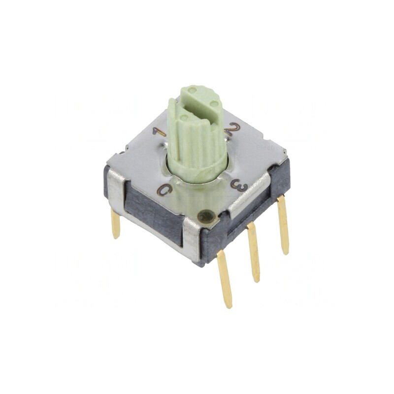Întrerupător codificare Poz 4 THT 80mΩ | Electronic-mag.ro | Componente Electronice
