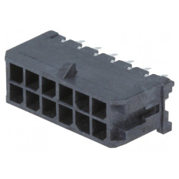 Soclu Micro-Fit 3.0 12 pini 3mm 5A drept | Electronic-mag.ro | Componente Electronice
