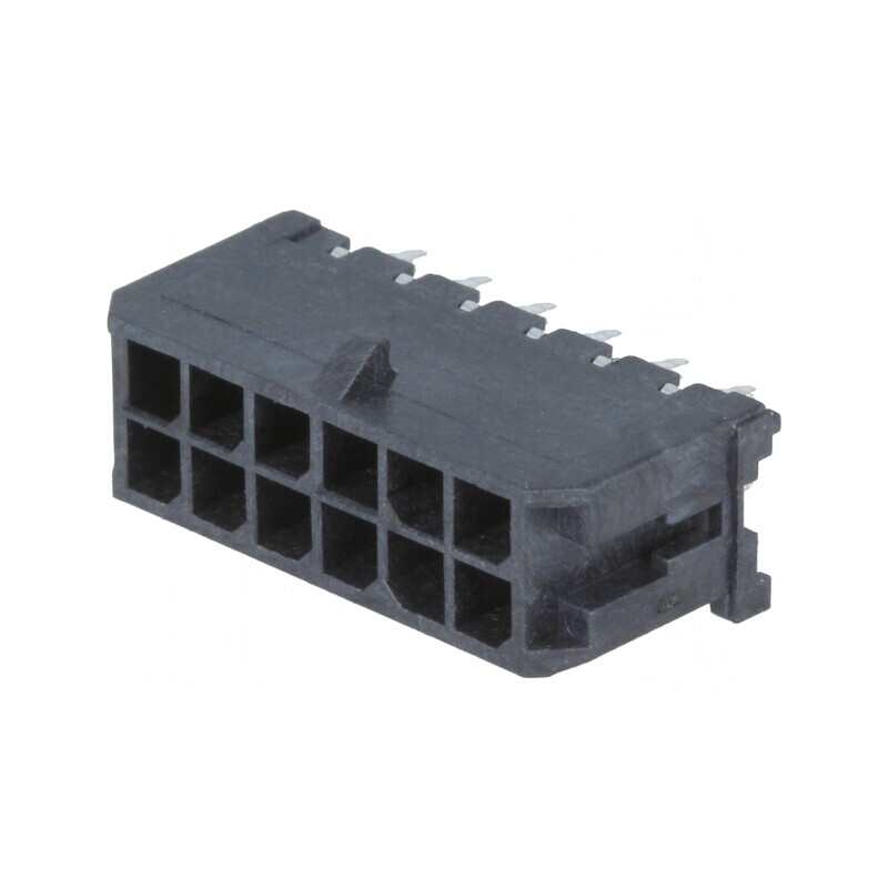 Soclu Micro-Fit 3.0 12 pini 3mm 5A drept | Electronic-mag.ro | Componente Electronice