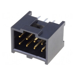 Soclu dreptunghiular tată C-Grid III 2,54mm 8 PIN THT aurit | Electronic-mag.ro | Componente Electronice