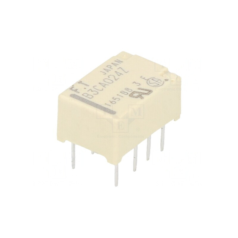 Releu electromagnetic DPDT 24VDC 2A THT | Electronic-mag.ro | Componente Electronice