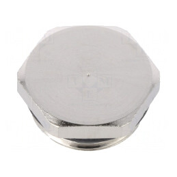 Capac de protecție PG11 IP68 alamă nichelată | Electronic-mag.ro | Componente Electronice