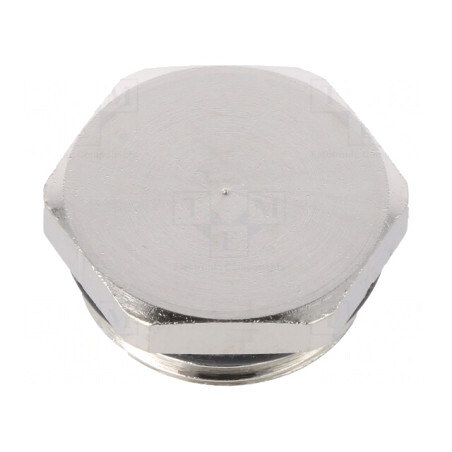 Capac de protecție PG11 IP68 alamă nichelată | Electronic-mag.ro | Componente Electronice