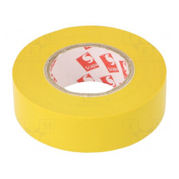 Bandă electroizolantă galbenă 19mm x 20m | Electronic-mag.ro | Componente Electronice