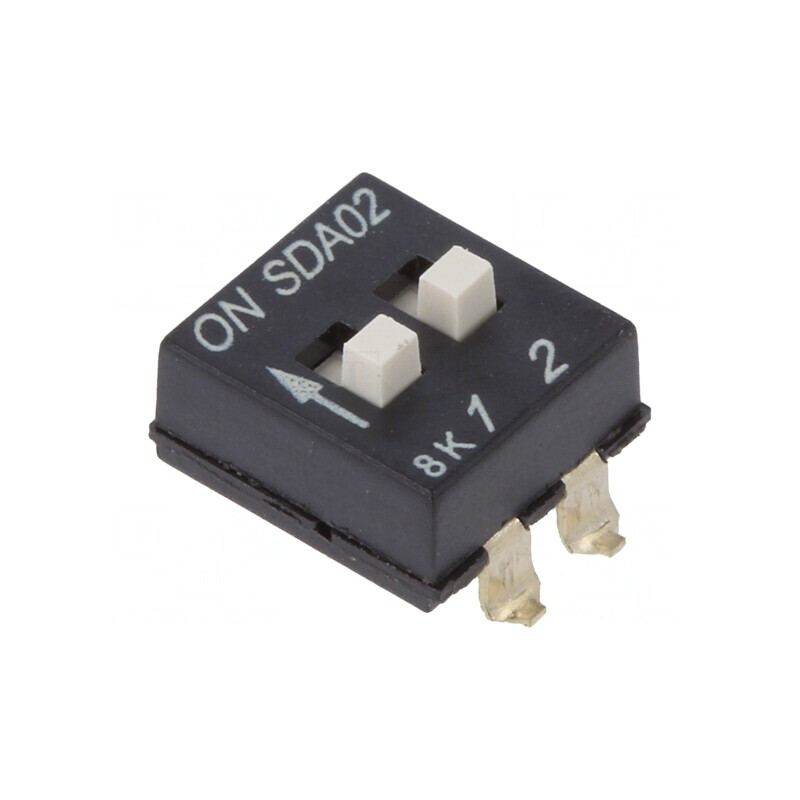 Comutator DIP-SWITCH 2 Secţiuni ON-OFF 24VDC | Electronic-mag.ro | Componente Electronice