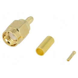 Mufă RP-SMA Mamă RG174 Crimpată | Electronic-mag.ro | Componente Electronice