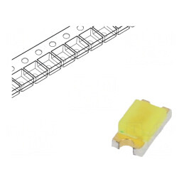 LED; SMD; 1206; alb rece; 200÷350mcd; 140°; 20mA; 3,5÷4,2V