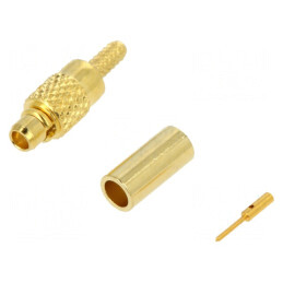 Mufă MMCX Tată Drept 50Ω pentru Cablu RG178U PTFE | Electronic-mag.ro | Componente Electronice