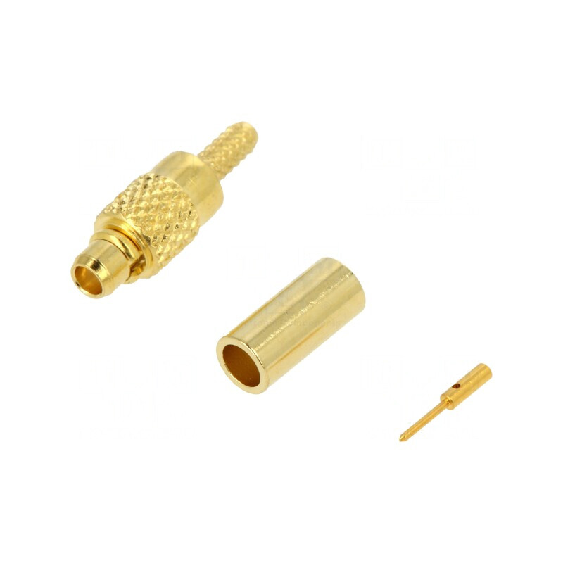 Mufă MMCX Tată Drept 50Ω pentru Cablu RG178U PTFE | Electronic-mag.ro | Componente Electronice
