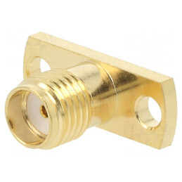Soclu SMA mamă aurit pentru panou PTFE | Electronic-mag.ro | Componente Electronice