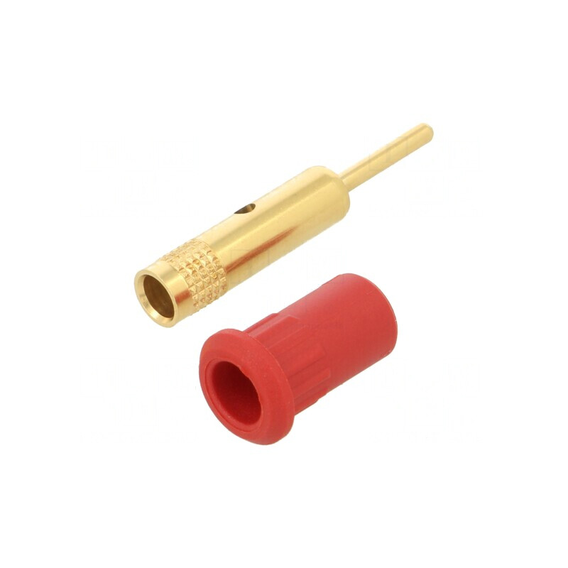 Conector Banană 4mm 25A Roșu Aurit Panou | Electronic-mag.ro | Componente Electronice Conector Banană 4mm 25A Roșu Aurit Panou | Electronic-mag.ro | Componente Electronice