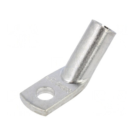 Vârf Inelar Tubular M6 25mm2 Crimpat 45° | Electronic-mag.ro | Componente Electronice