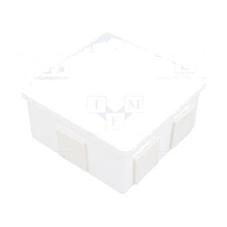 Cutie de conexiuni 80x80x40mm polistiren | Electronic-mag.ro | Componente Electronice