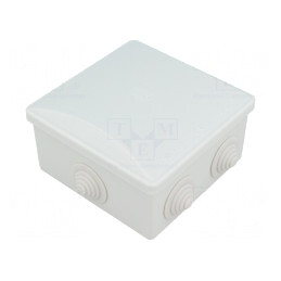 Carcasă conexiuni IP44 80x80x40mm gri | Electronic-mag.ro | Componente Electronice