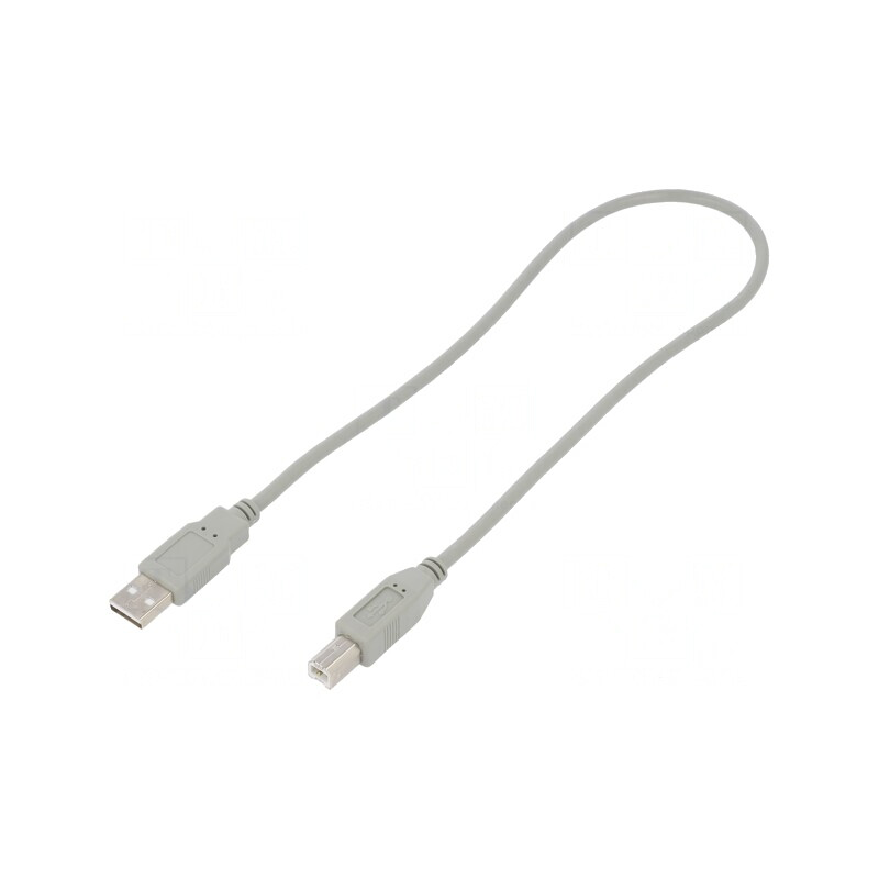 Cablu USB 2.0 A-B 0.5m Gri | Electronic-mag.ro | Componente Electronice