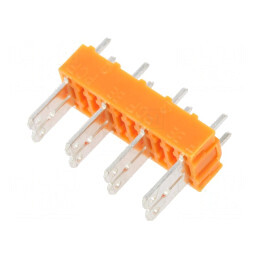 Conector Spadă Tată THT PCB Alamă Cositorit | Electronic-mag.ro | Componente Electronice