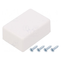 Carcasă Universală ABS Albă 27x39x18mm | Electronic-mag.ro | Componente Electronice