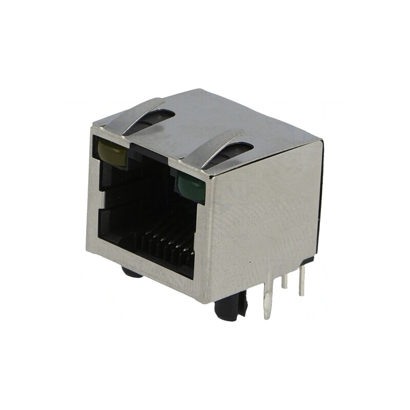 Soclu RJ45 Cat 5 Ecranat cu LED 8p8c THT | Electronic-mag.ro | Componente Electronice Soclu RJ45 Cat 5 Ecranat cu LED 8p8c THT | Electronic-mag.ro | Componente Electronice