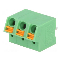 Regletă de Conexiuni PCB Unghi 5mm 3 Piste | Electronic-mag.ro | Componente Electronice