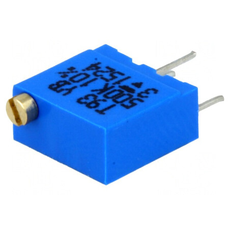 Potentiometru Multitura 500kΩ 500mW THT ±10% | Electronic-mag.ro | Componente Electronice