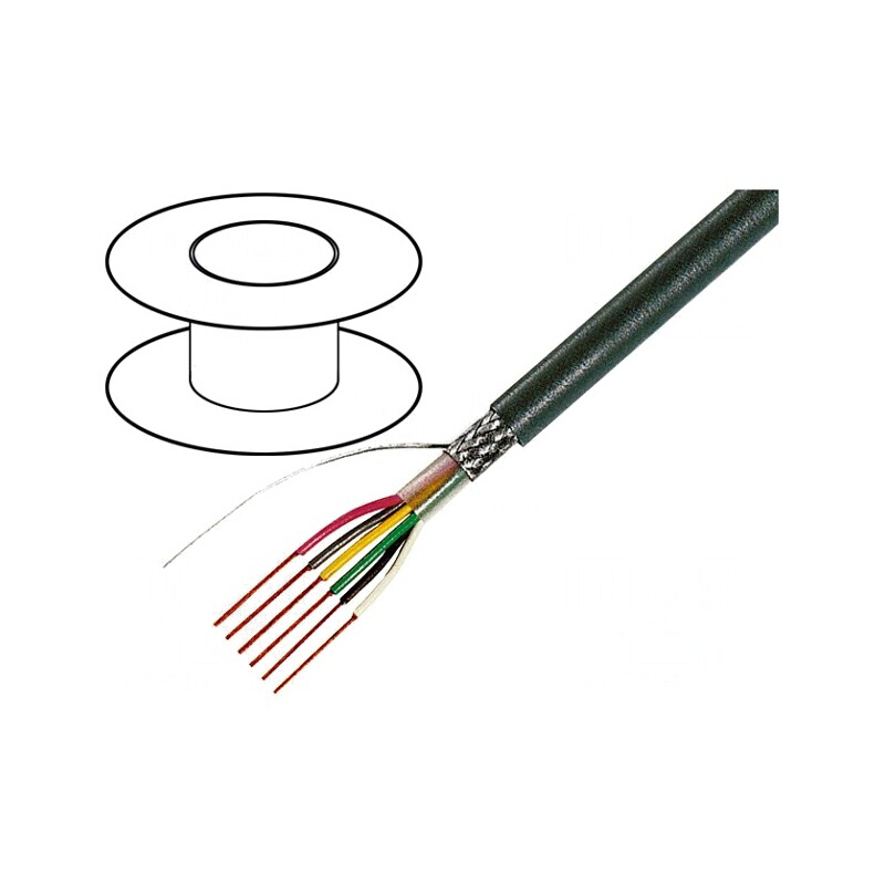 Cablu ecranat 4x0.14mm2 PVC gri 49V | Electronic-mag.ro | Componente Electronice