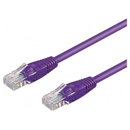 Patch cord rețea UTP Cat5e 5m Violet | Electronic-mag.ro | Componente Electronice