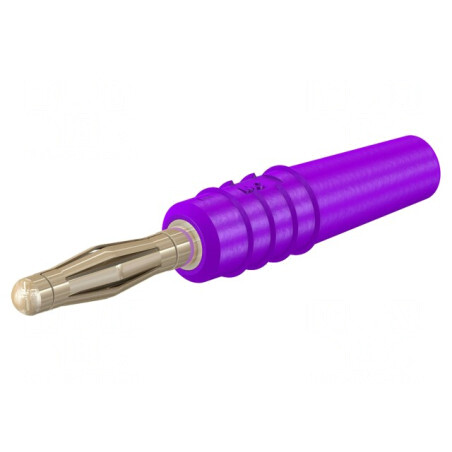 Mufă Banană Violet 2mm 10A 30VAC 60VDC Aurit | Electronic-mag.ro | Componente Electronice