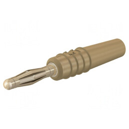 Mufă Banană 2mm 10A Maro Aurit Neizolat | Electronic-mag.ro | Componente Electronice