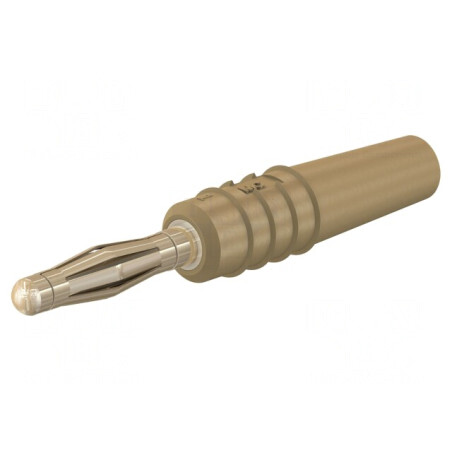Mufă Banană 2mm 10A Maro Aurit Neizolat | Electronic-mag.ro | Componente Electronice