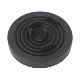 Manson Montaj 40mm Elastomer Termoplastic Negru | Electronic-mag.ro | Componente Electronice
