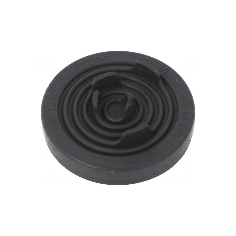 Manson Montaj 40mm Elastomer Termoplastic Negru | Electronic-mag.ro | Componente Electronice