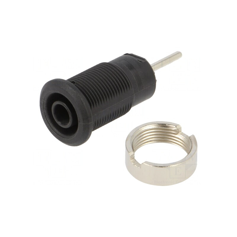 Soclu Banană Negru 4mm 24A 1kV Pe Panou | Electronic-mag.ro | Componente Electronice Soclu Banană Negru 4mm 24A 1kV Pe Panou | Electronic-mag.ro | Componente Electronice