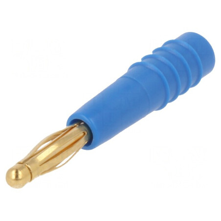 Mufă Banană 2mm 10A Albastră Aurit 0,5mm2 | Electronic-mag.ro | Componente Electronice