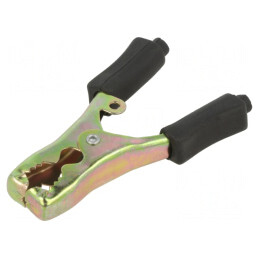 Bornă crocodil 40A neagră 13mm | Electronic-mag.ro | Componente Electronice