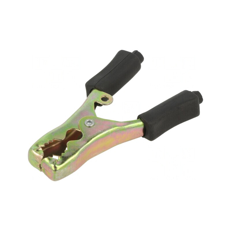 Bornă crocodil 40A neagră 13mm | Electronic-mag.ro | Componente Electronice