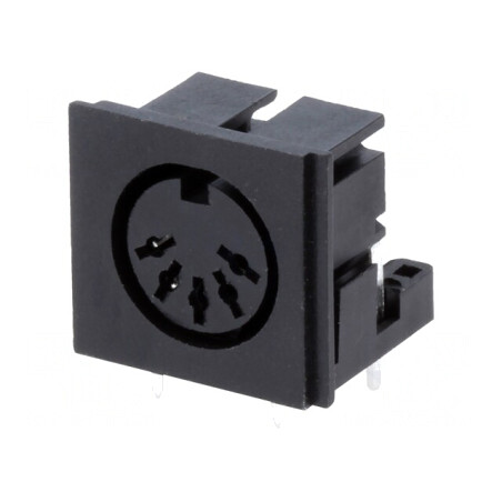 Soclu DIN 5 Pin 180° 90° THT | Electronic-mag.ro | Componente Electronice