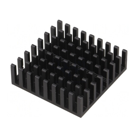 Radiator Aluminiu Negru 31x31x10mm | Electronic-mag.ro | Componente Electronice